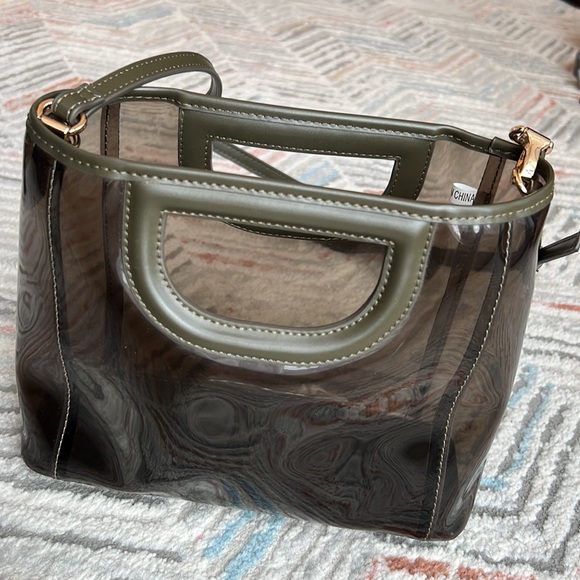 Transparent Bag with green olive tone - Picture 3 of 6